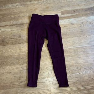 Athleta Altitude Tight Maroon Extra Small Petite